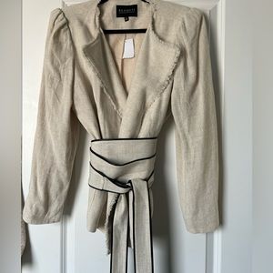 Original bnwt Eloqui Linen waterfall jacket/blazer